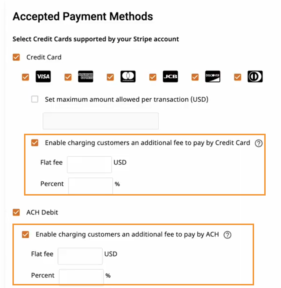 Pass Through Payment Processing Fees – Ordway Support Portal